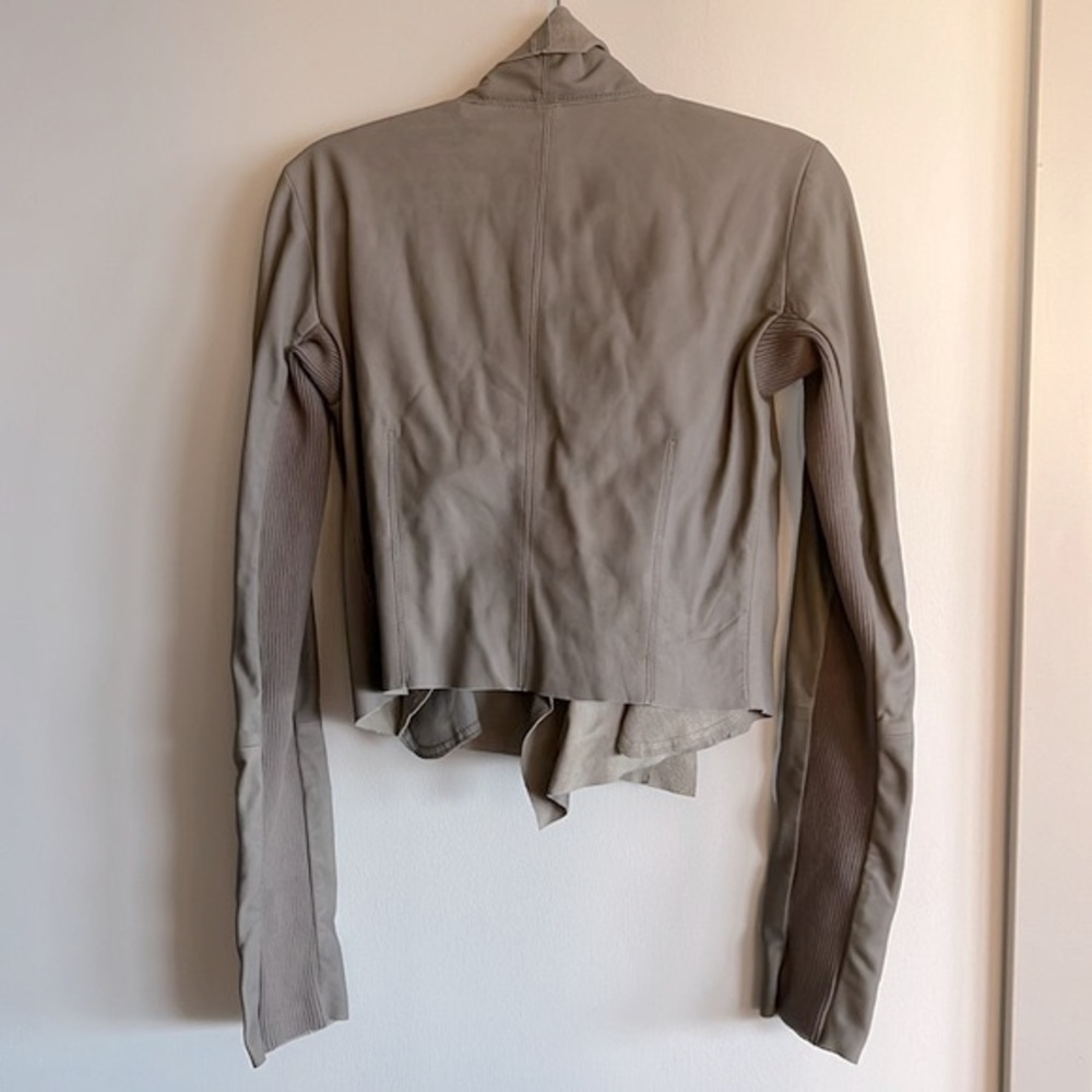 VEDA Leather Moto Biker Jacket - Picture 9 of 15